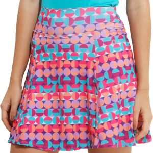 Dona Jo Ultimate Women's Active Performance Dri Fit Skirt - A-line Tennis and Golf Skort w\/Shorts & Pockets for Sports