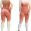 EROSEL Women's Fitness Clothing Gym Outfit \u2013 Ombre 2 Piece Workout Sets for Women Crop Top & High Waisted Legging Set\u2013 Womens