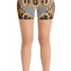 Gym Workout Yoga Shorts for Women Girls Aurous Stripe Onyx Flare Pants