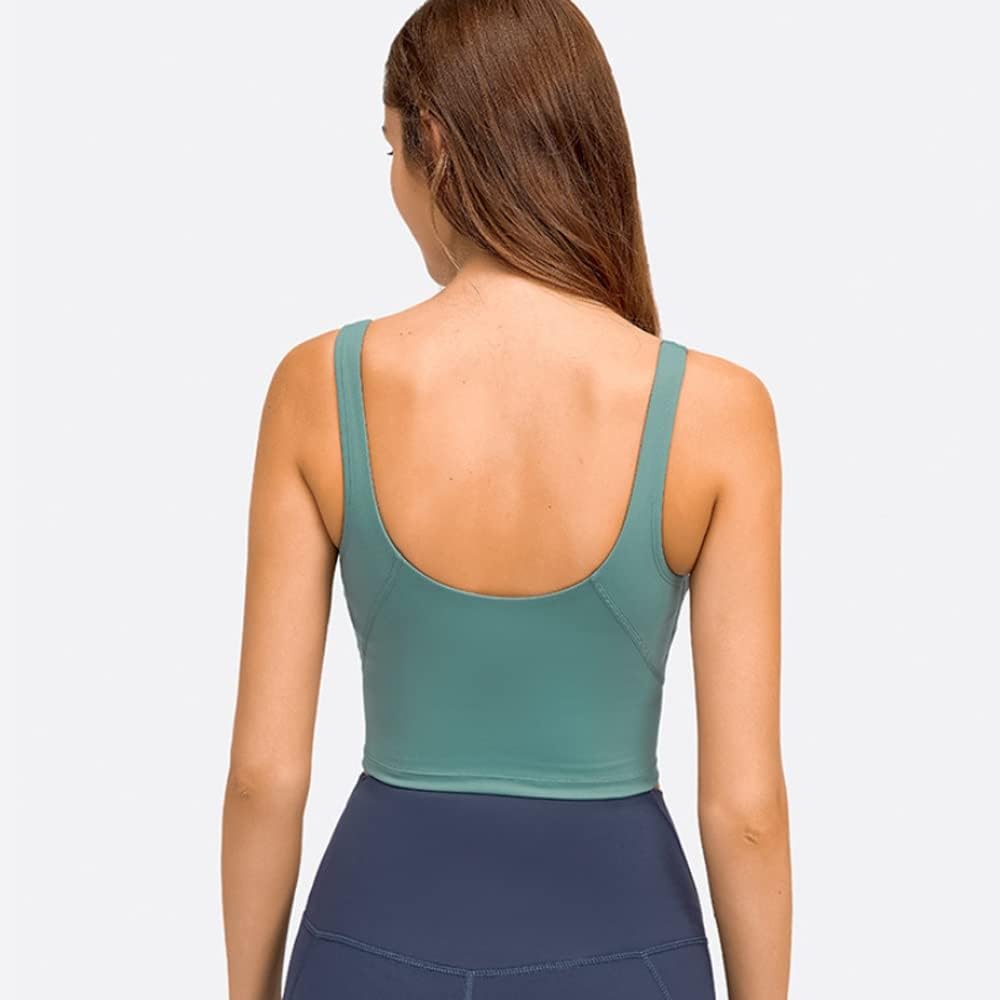 JOQWJPOIJ Women Sports Bra Tight Gym Crop Top Yoga Vest with Chest Pad Fitness Clothing - Image 3