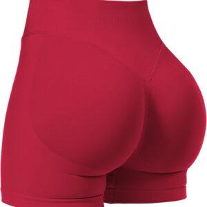 VOYJOY Women Workout Impact Shorts 2.5"\/ 3.6"\/ 4.5"\/ 6" Scrunch Butt Lifting Gym Seamless Booty Biker Shorts