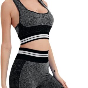 Women Sportswear Yoga Set Workout Clothes Athletic Wear Sports Gym Legging Seamless Fitness Hollow Suit