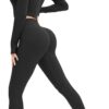 Workout Sets for Women 2 Piece Cute Outfits Seamless High Waist Leggings & Yoga Crop Tops for Athletic Pilates Gym Clothes