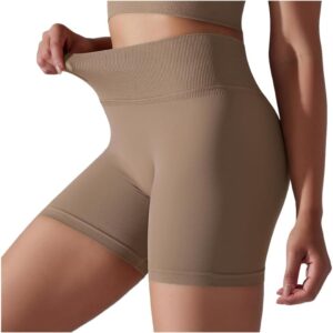 YOGISU Solid Yoga Shorts Seamless Women Yoga Clothing High Waist Push Up Gym Shorts Leggings Sports Shorts Women Clothing