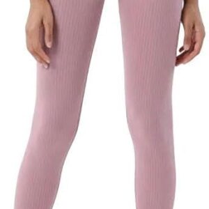 ZERAOKE Sport Yoga Leggings Seamless Gym Clothing Fitness High Waist Workout Tights Solid Ribbed Pants